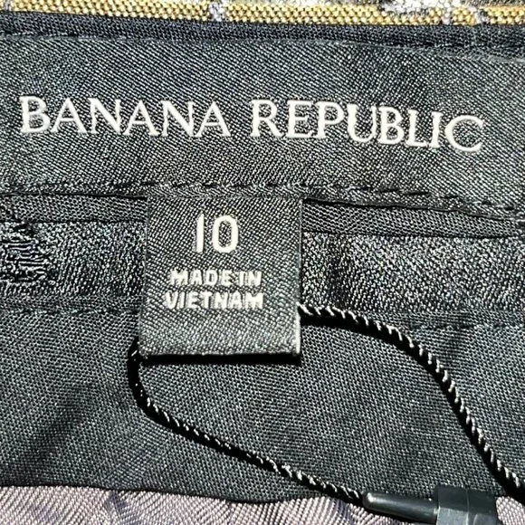 Banana Republic Floral Wide-Leg Trousers - Gold and White - Picture 13 of 16